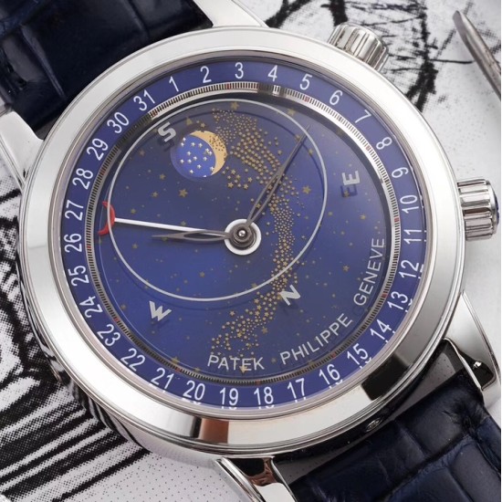 Patek Philippe - Celestial Sky Moon Date 43mm SS/LE Blue Dial AIF A240