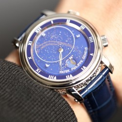 Patek Philippe - Celestial Sky Moon 43mm SS/LE Blue Dial AIF A240