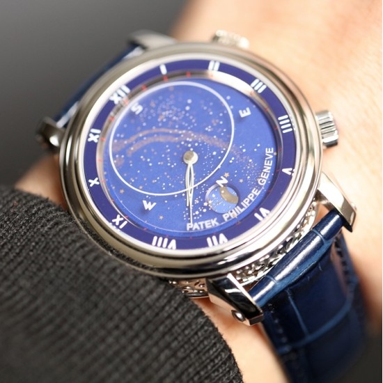 Patek Philippe - Celestial Sky Moon 43mm SS/LE Blue Dial AIF A240