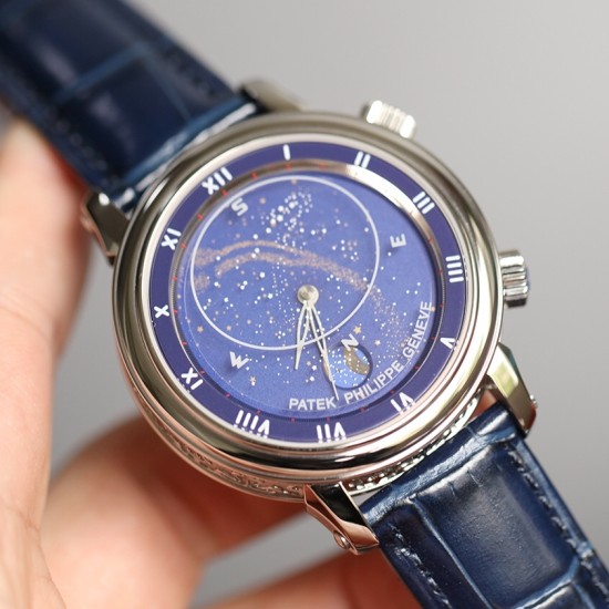Patek Philippe - Celestial Sky Moon 43mm SS/LE Blue Dial AIF A240
