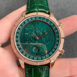 Patek Philippe - Celestial Sky Moon Date  42mm RG/LE Green Dial TZF A240