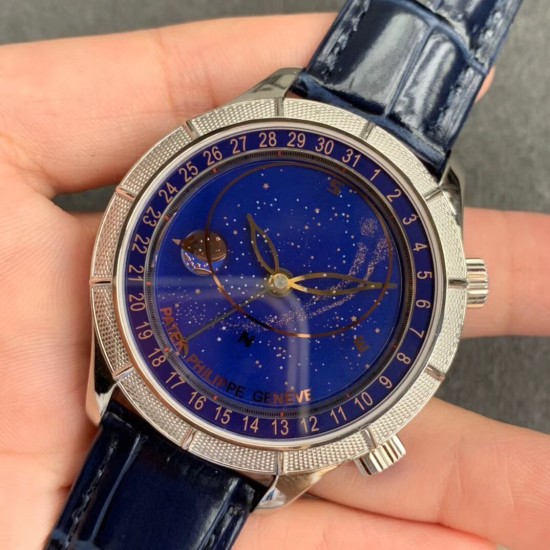 Patek Philippe - Celestial Sky Moon Date 42mm SS/LE Blue Dial TZF A240