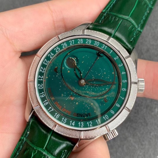 Patek Philippe - Celestial Sky Moon Date 42mm SS/LE Green Dial TZF A240