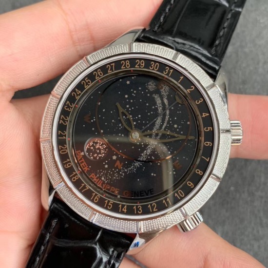 Patek Philippe - Celestial Sky Moon Date 42mm SS/LE Black Dial TZF A240