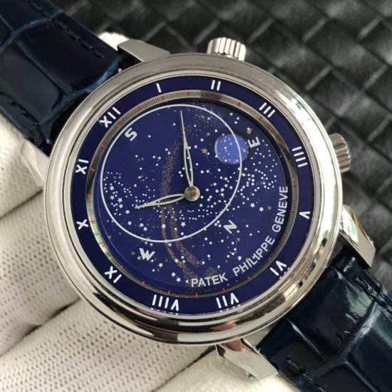 Patek Philippe - Celestial Sky Moon 43mm SS/LE Blue Dial TWF A240