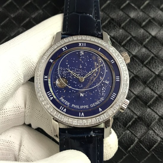 Patek Philippe - Celestial Sky Moon 43mm Diam SS/LE Blue Dial TWF A240