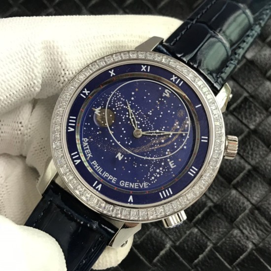 Patek Philippe - Celestial Sky Moon 43mm Diam SS/LE Blue Dial TWF A240