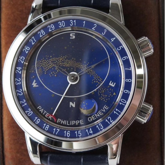 Patek Philippe - Celestial Sky Moon Date 43mm SS/LE Blue Dial AIF A240