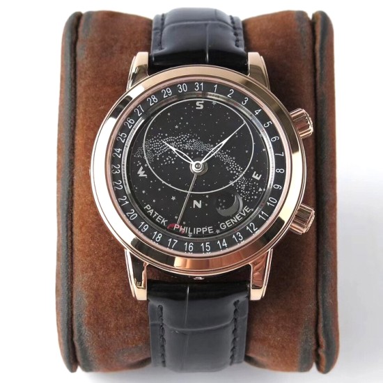 Patek Philippe - Celestial Sky Moon Date 43mm RG/LE Black Dial AIF A240