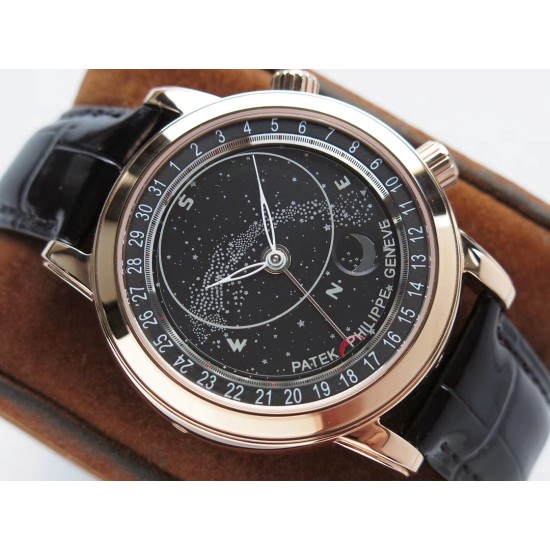 Patek Philippe - Celestial Sky Moon Date 43mm RG/LE Black Dial AIF A240