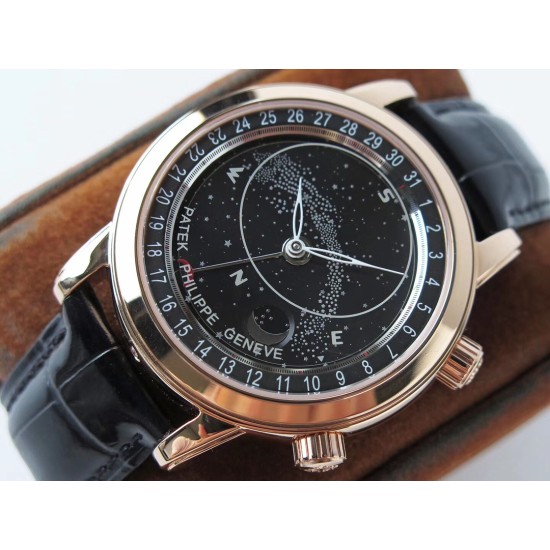 Patek Philippe - Celestial Sky Moon Date 43mm RG/LE Black Dial AIF A240
