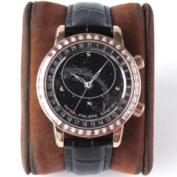 Patek Philippe - Celestial Sky Moon Date 43mm Diam RG/LE Black Dial AIF A240