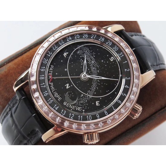 Patek Philippe - Celestial Sky Moon Date 43mm Diam RG/LE Black Dial AIF A240