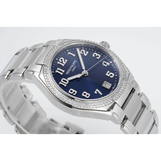 Patek Philippe - TWENTY~4 7300 Ladies 36mm Dia SS/SS Blue Dial PPF 324SC