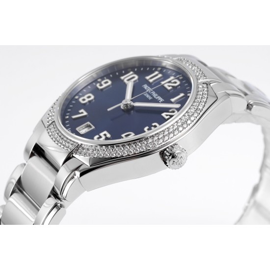 Patek Philippe - TWENTY~4 7300 Ladies 36mm Dia SS/SS Blue Dial PPF 324SC