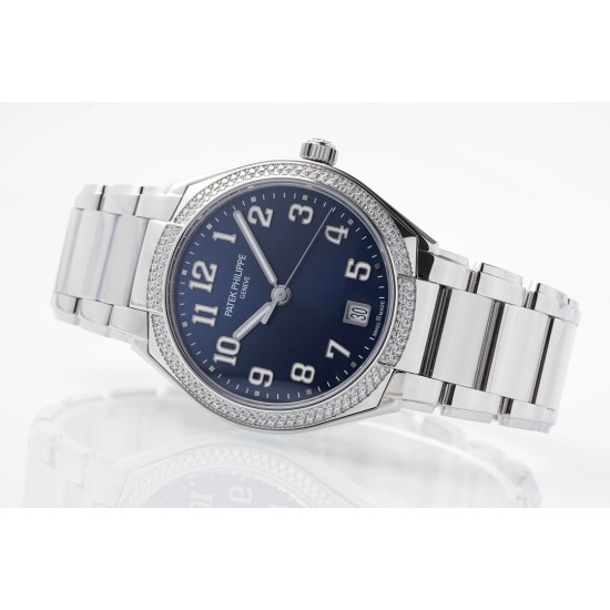 Patek Philippe - TWENTY~4 7300 Ladies 36mm Dia SS/SS Blue Dial PPF 324SC