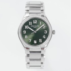 Patek Philippe - TWENTY~4 7300 Ladies 36mm Dia SS/SS Green Dial PPF 324SC
