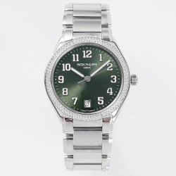 Patek Philippe - TWENTY~4 7300 Ladies 36mm Dia SS/SS Green Dial PPF 324SC