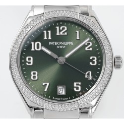 Patek Philippe - TWENTY~4 7300 Ladies 36mm Dia SS/SS Green Dial PPF 324SC