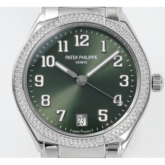 Patek Philippe - TWENTY~4 7300 Ladies 36mm Dia SS/SS Green Dial PPF 324SC