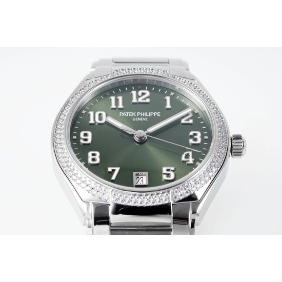 Patek Philippe - TWENTY~4 7300 Ladies 36mm Dia SS/SS Green Dial PPF 324SC