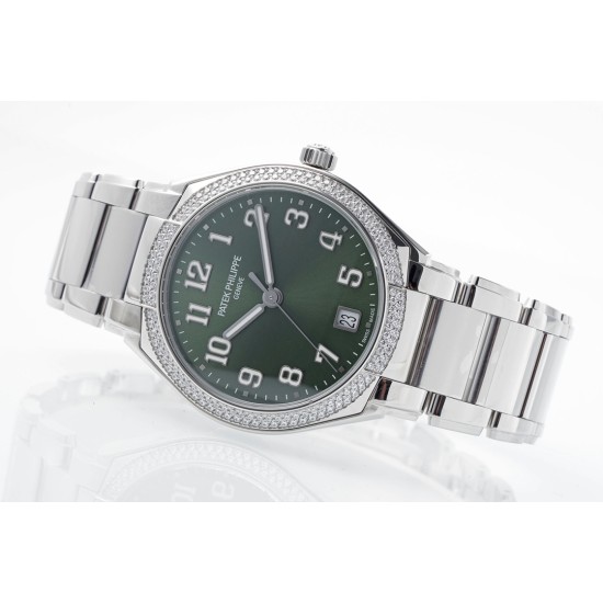 Patek Philippe - TWENTY~4 7300 Ladies 36mm Dia SS/SS Green Dial PPF 324SC