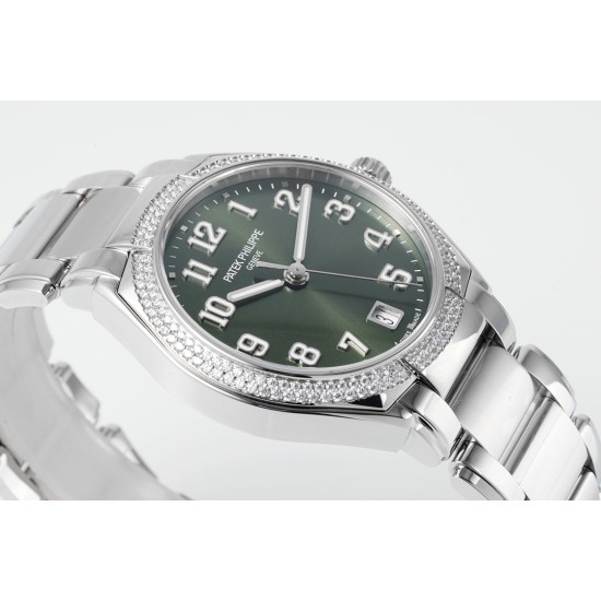 Patek Philippe - TWENTY~4 7300 Ladies 36mm Dia SS/SS Green Dial PPF 324SC