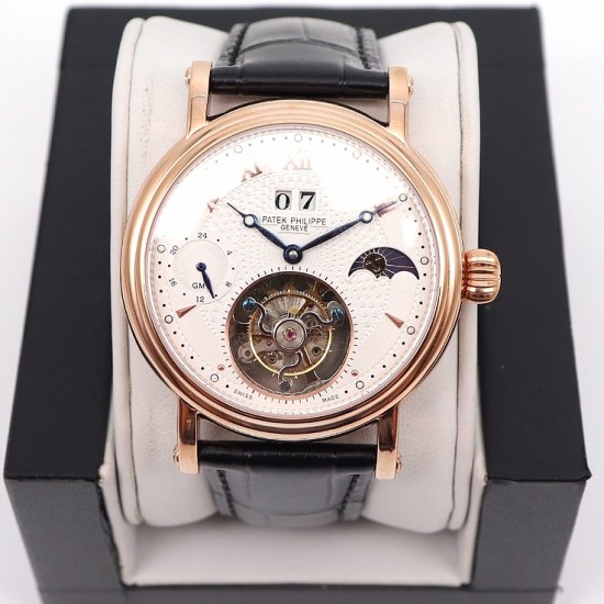 Patek Philippe - MoonPhase Day/Night 43mm RG/LE White - Asia HW Tourbillon