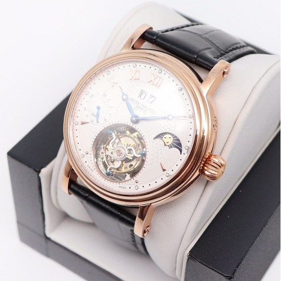 Patek Philippe - MoonPhase Day/Night 43mm RG/LE White - Asia HW Tourbillon