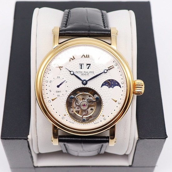 Patek Philippe - MoonPhase Day/Night 43mm YG/LE White - Asia HW Tourbillon
