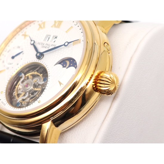 Patek Philippe - MoonPhase Day/Night 43mm YG/LE White - Asia HW Tourbillon