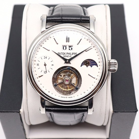 Patek Philippe - MoonPhase Day/Night 43mm SS/LE White - Asia HW Tourbillon