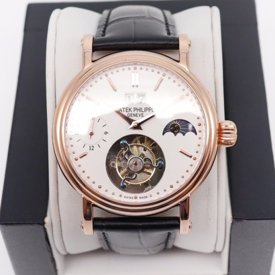 Patek Philippe - MoonPhase Day/Night 43mm RG/LE White - Asia HW Tourbillon