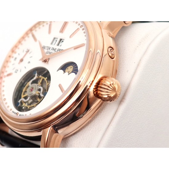 Patek Philippe - MoonPhase Day/Night 43mm RG/LE White - Asia HW Tourbillon