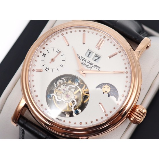 Patek Philippe - MoonPhase Day/Night 43mm RG/LE White - Asia HW Tourbillon