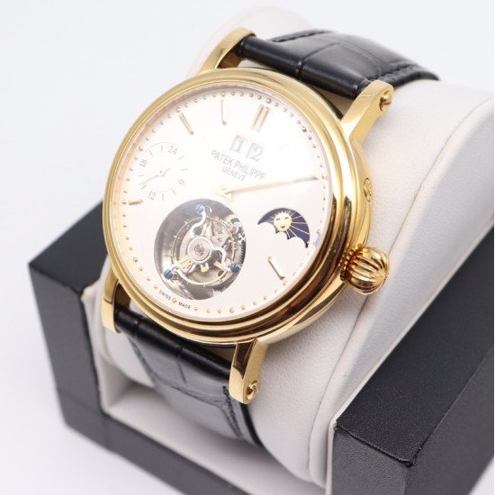 Patek Philippe - MoonPhase Day/Night 43mm YG/LE White - Asia HW Tourbillon