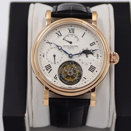 Patek Philippe - Complication Series MoonPhase 42mm RG/LE White Dial Asia Tourbillon