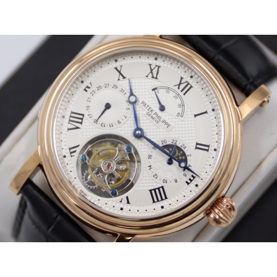 Patek Philippe - Complication Series MoonPhase 42mm RG/LE White Dial Asia Tourbillon