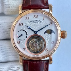 Patek Philippe - Complication Series MoonPhase 42mm RG/LE White Dial Asia Tourbillon