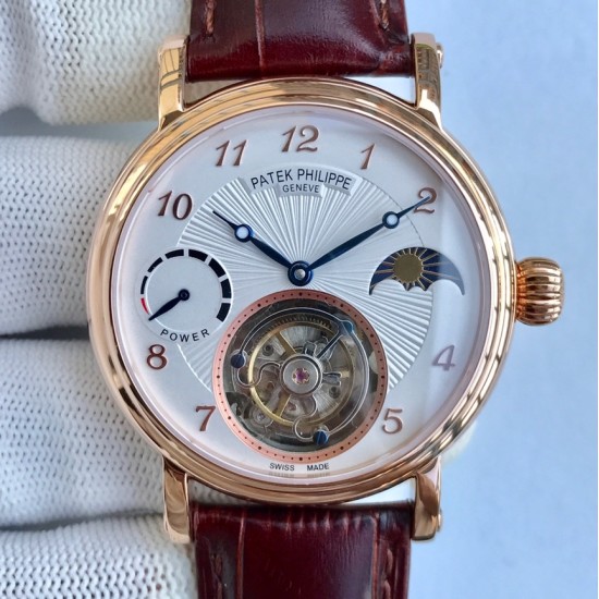 Patek Philippe - Complication Series MoonPhase 42mm RG/LE White Dial Asia Tourbillon