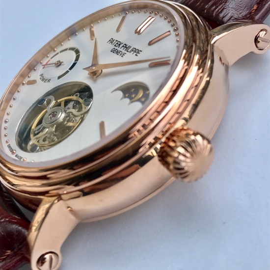 Patek Philippe - Complication Series MoonPhase 42mm RG/LE White Dial Asia Tourbillon