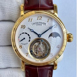 Patek Philippe - Complication Series MoonPhase 42mm YG/LE White Dial Asia Tourbillon