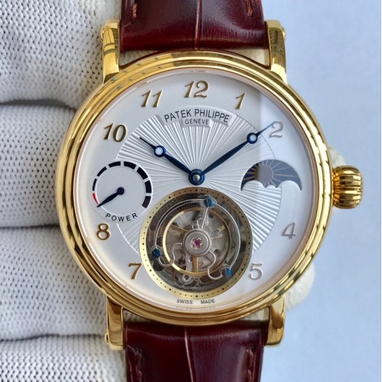 Patek Philippe - Complication Series MoonPhase 42mm YG/LE White Dial Asia Tourbillon