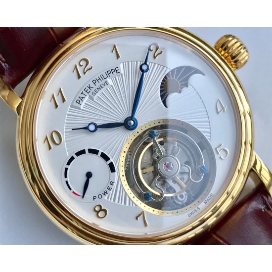 Patek Philippe - Complication Series MoonPhase 42mm YG/LE White Dial Asia Tourbillon