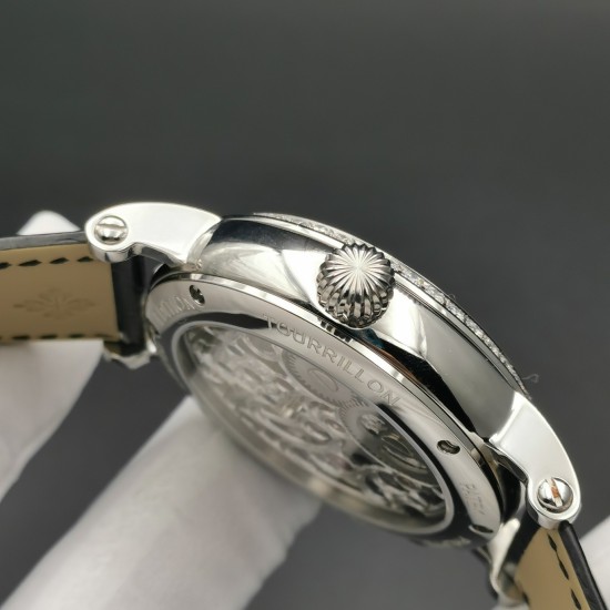 Patek Philippe - Complication Series MoonPhase 42mm Diamonds SS/LE Skeleton Dial Asia Tourbillon