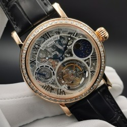 Patek Philippe - Complication Series MoonPhase 42mm Diamonds RG/LE Skeleton Dial Asia Tourbillon