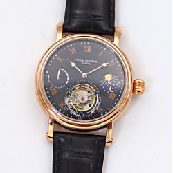 Patek Philippe - Complication Series MoonPhase 42mm RG/LE Black/Rmn Dial Asia Tourbillon