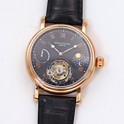 Patek Philippe - Complication Series MoonPhase 42mm RG/LE Black/Rmn Dial Asia Tourbillon