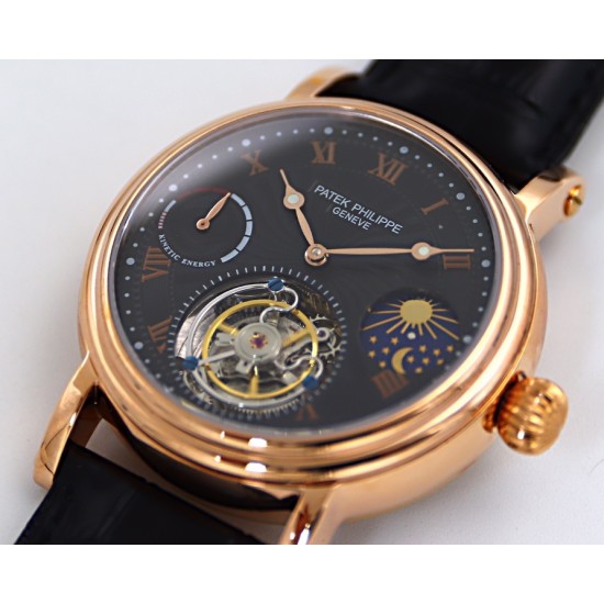 Patek Philippe - Complication Series MoonPhase 42mm RG/LE Black/Rmn Dial Asia Tourbillon