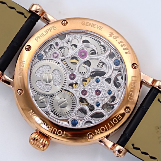 Patek Philippe - Complication Series MoonPhase 42mm RG/LE Black/Rmn Dial Asia Tourbillon